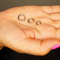 Sterling Silver Huggie Hoop Earrings, Simple Hoop Earrings - 6mm, 8mm or 10mm