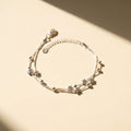 Double Layer Star Sterling Silver Bracelet