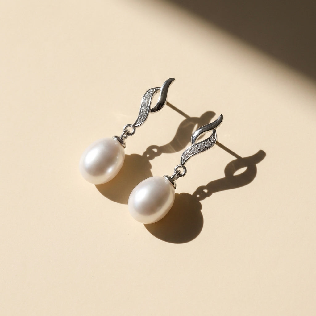 Elegant Pearl Drop Earrings